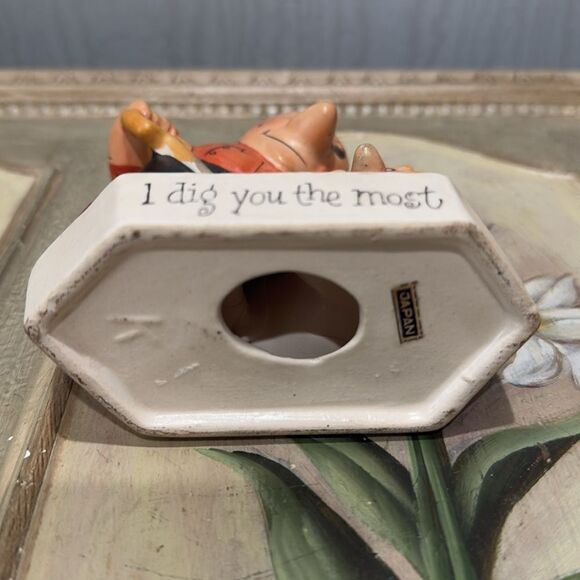 Rare Vintage 50s Ucagco Dark Humor Figurine Couple Husband Wife Made in Japan - Picture 9 of 12